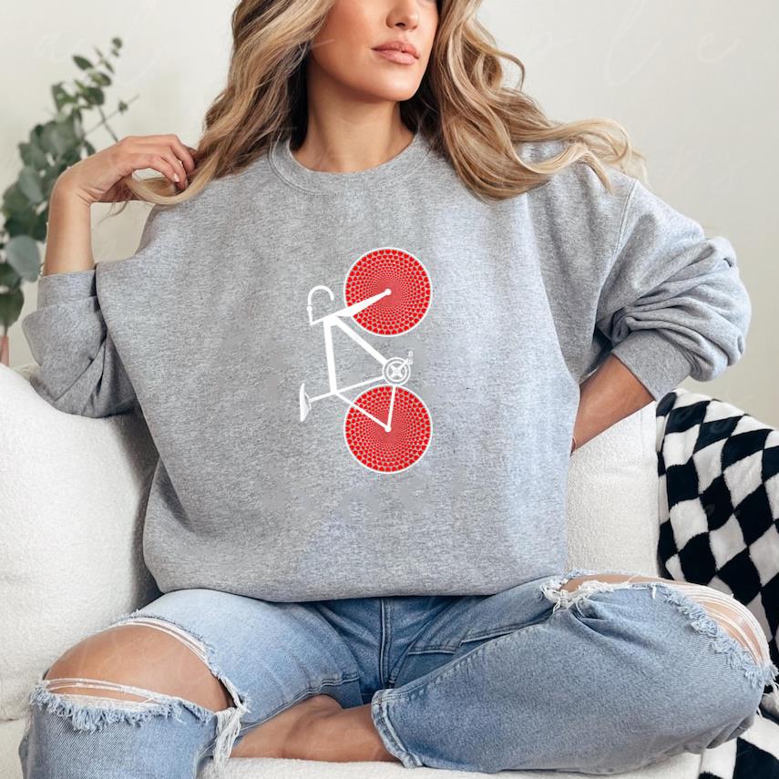 Bike Love Hearts Cyclist Sweatshirt