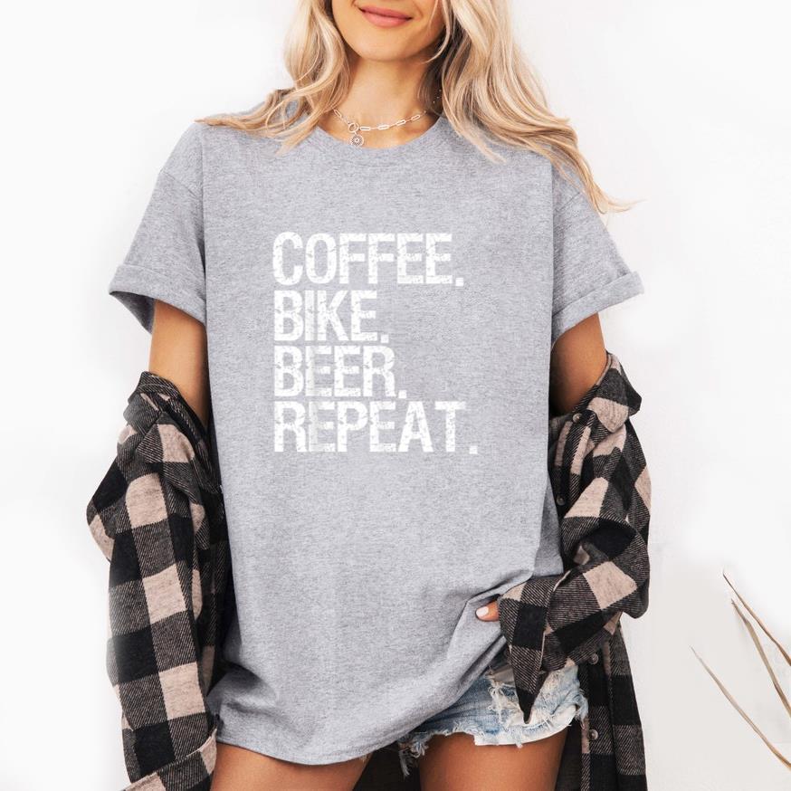 Coffee Bike Beer Repeat Drinking Beer T-Shirt