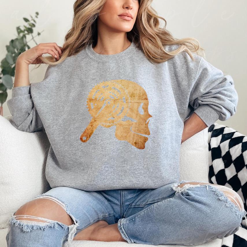 Cycling Skull Mountain Biker Sweatshirt