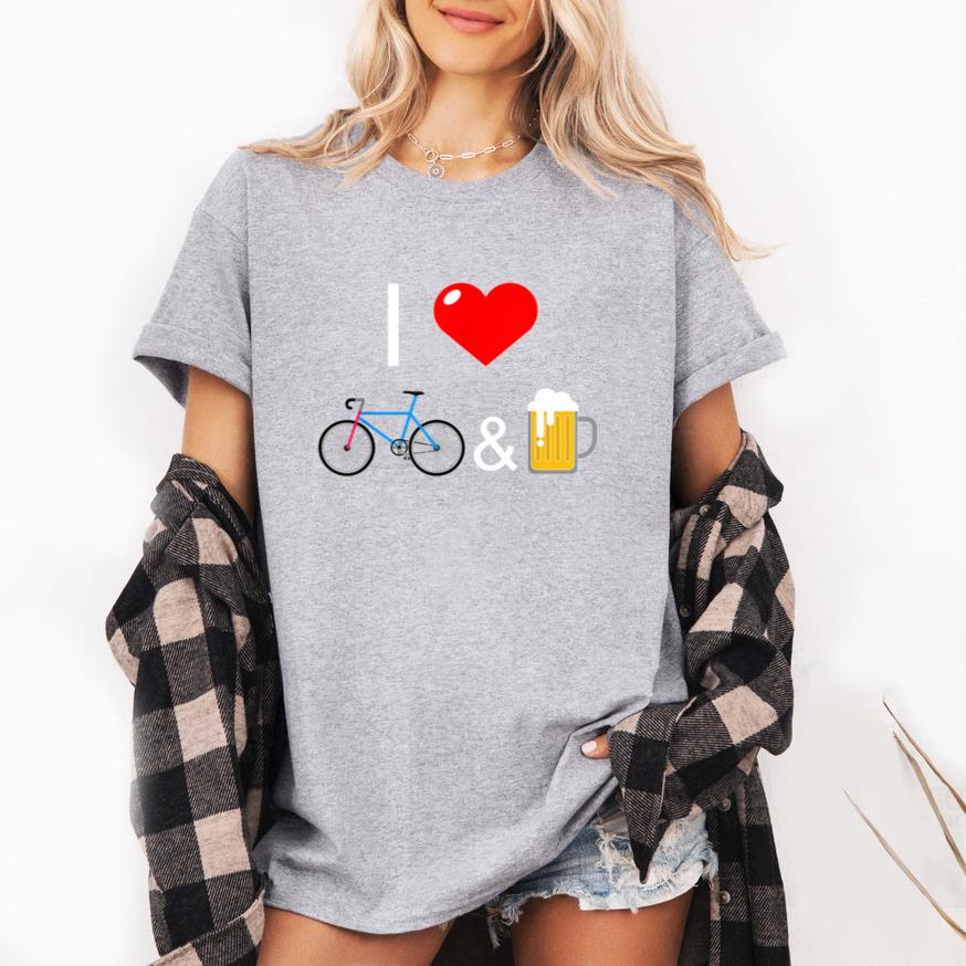 I Love Bikes And Beer Cycing T-Shirt