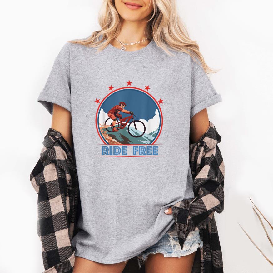Mountain Bike Cycling Ride Free T-Shirt