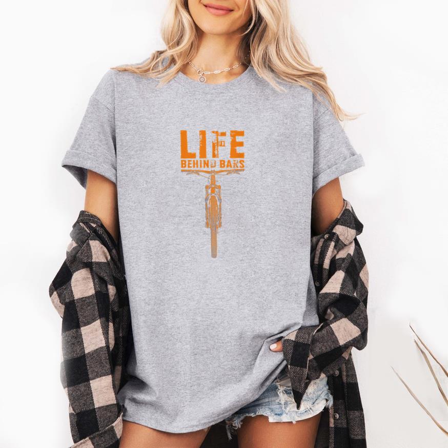 Mountain Bike Life Behind Bars Cycling T-Shirt