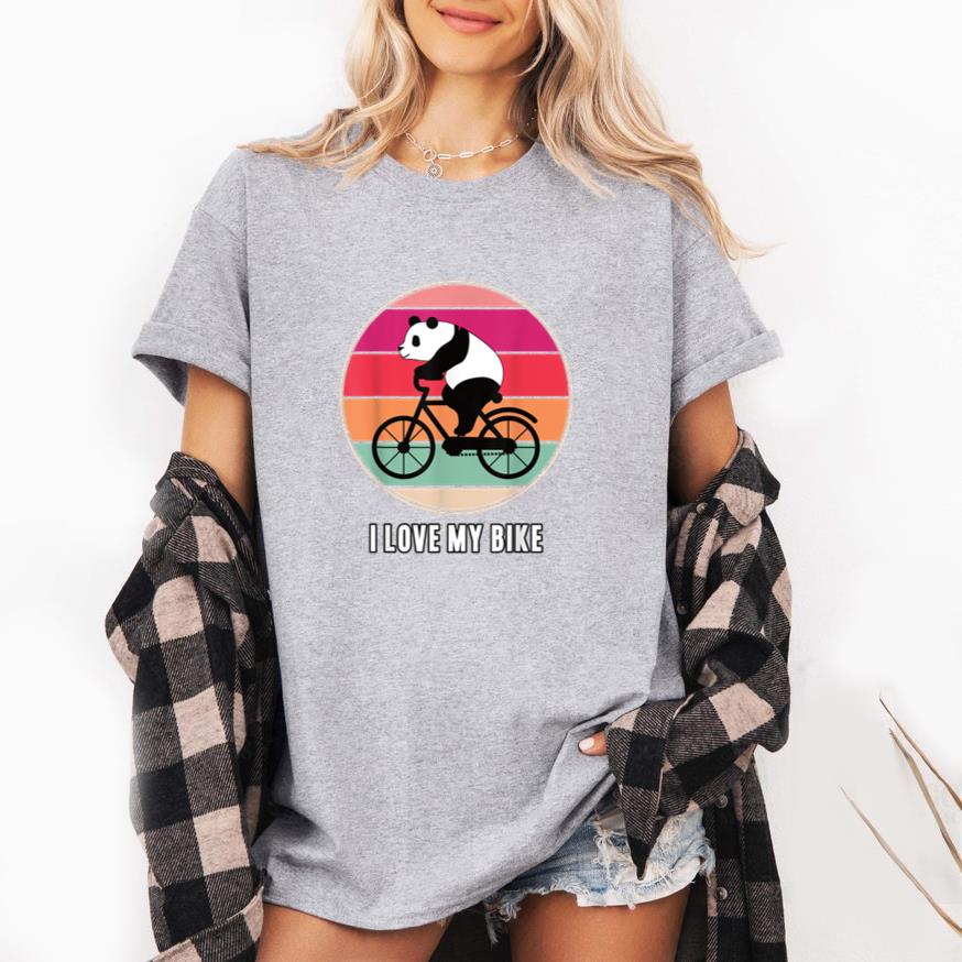 Panda Bear Cyclist Bike T-Shirt