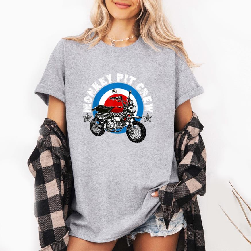 Retro Monkey Bike Pit Crew T-Shirt
