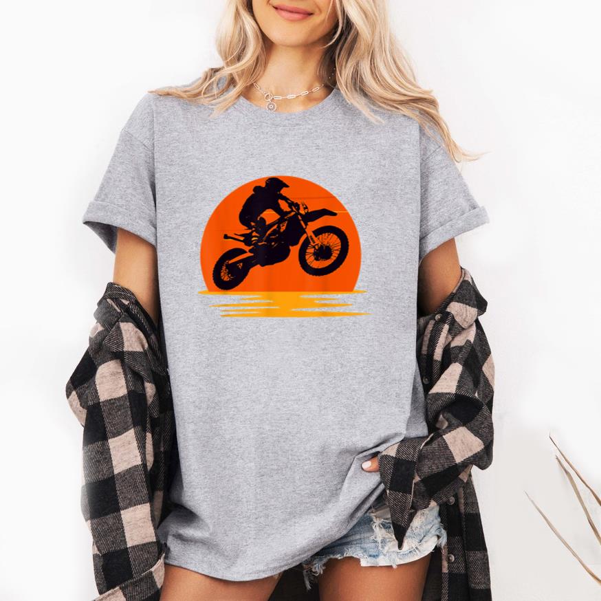 Sunset Dirt Bike Rider Graphic T-Shirt