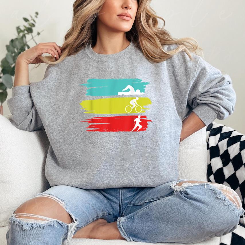 Triathlon Swim Bike Run Triathlon Sweatshirt
